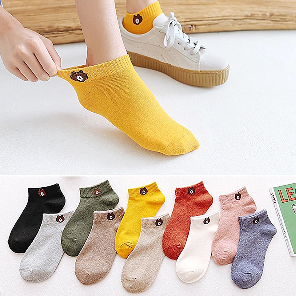 Set 10 đôi tất gấu Brow siêu hot