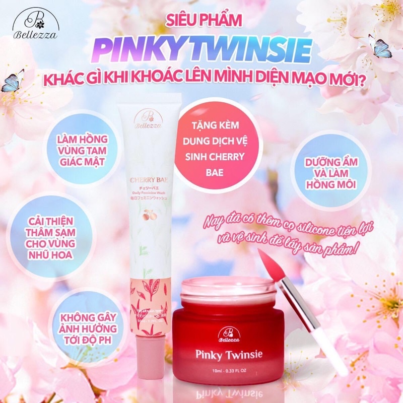 SIÊU PHẨM LÀM HỒNG NHŨ HOA VÀ BIKINI BELLEZZA PHIÊN BẢN MỚI TĂNG CÔNG DỤNG 10%. TẶNG KÈM DDVS(Ib xem hình ko che)