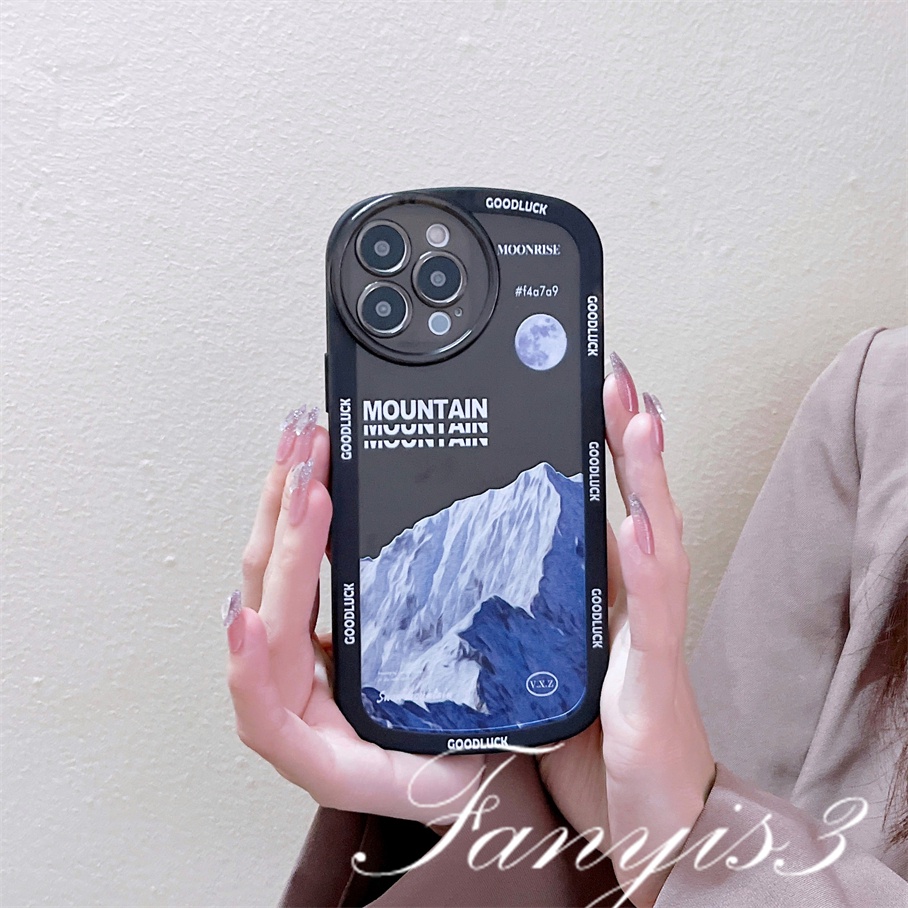 Ốp Điện Thoại TPU Mềm Họa Tiết Ngọn Núi Tuyết Cho iPhone 14 13 12 11 Pro Max X XR Xs Max 8 7 Plus SE 2020