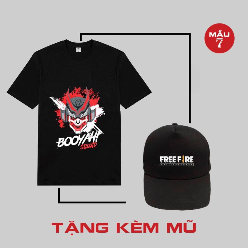 BST Áo FREE FIRE mẫu HOT nhất⚡️TẶNG KÈM MŨ FF⚡Áo thun game in hình Free Fire cực chất