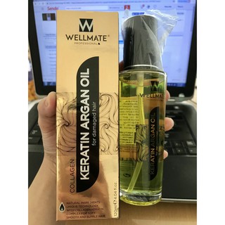 [Hàng Chính Hãng] Tinh Dầu Phục Hồi Tóc Wellmate Keratin Argan OIL 120ML