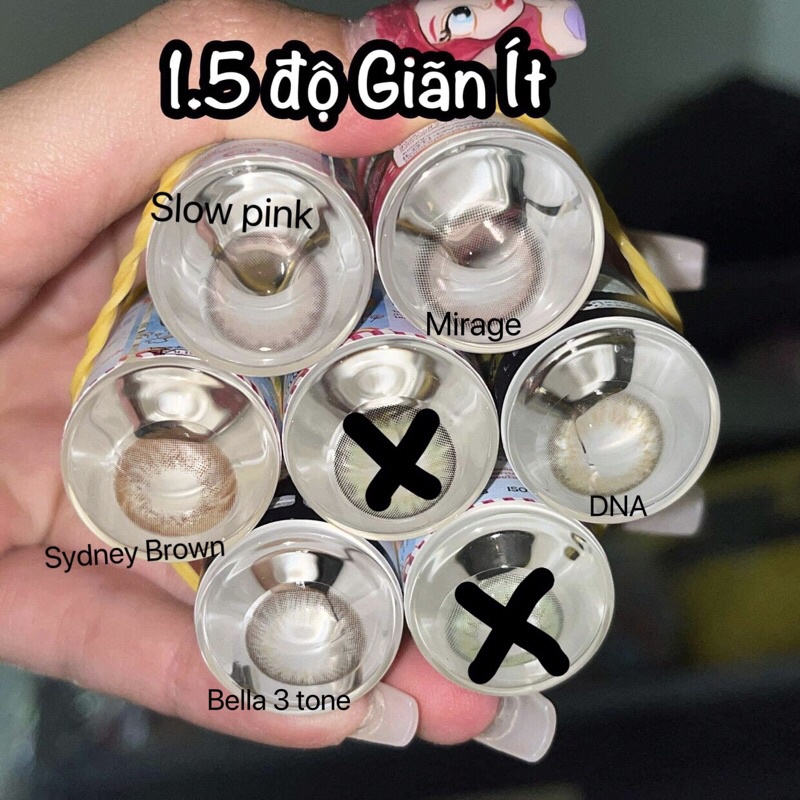 Lens Cận ( 1.5 Độ ) Tặng khay gương dụng cụ