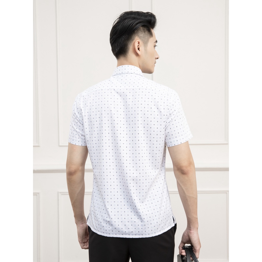 [MẪU MỚI] Áo sơ mi nam ngắn tay ARISTINO phom Perfect fit suông rộng, in họa tiết trẻ trung, nổi bật - ASS101S1