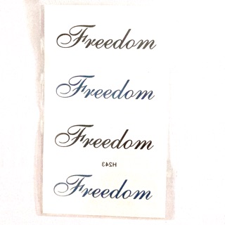 Hình xăm dán freedom 10x6cm_ tặng đồng size khi mua từ 5 tấm