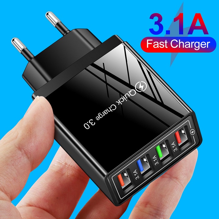 Củ sạc đa năng 6 cổng usb sử dụng cho mọi điện thoại và máy tính bảng