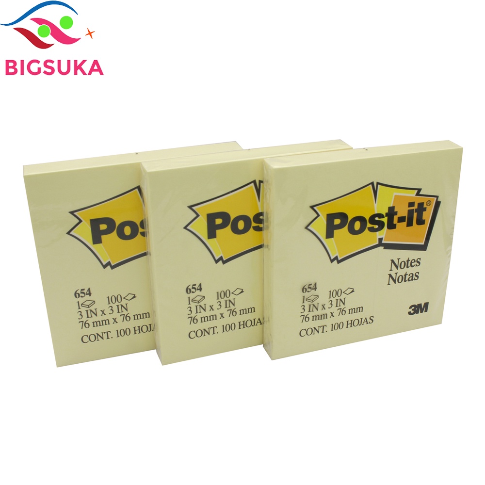 Giấy Note ghi chú vàng Post-it 3M 2x3 BIGSUKA