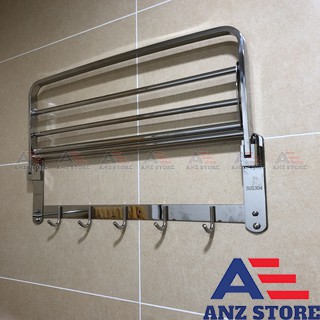 Giá treo khăn ( Vắt khăn)  nhà tắm Inox 304 (LOẠI 1-CHÂN ĐẾ ĐẶC,CỰC CHẮC CHẮN)