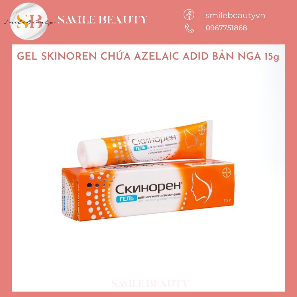 Gel Skinoren Chứa Azelaic Acid - 15g Bản Nga