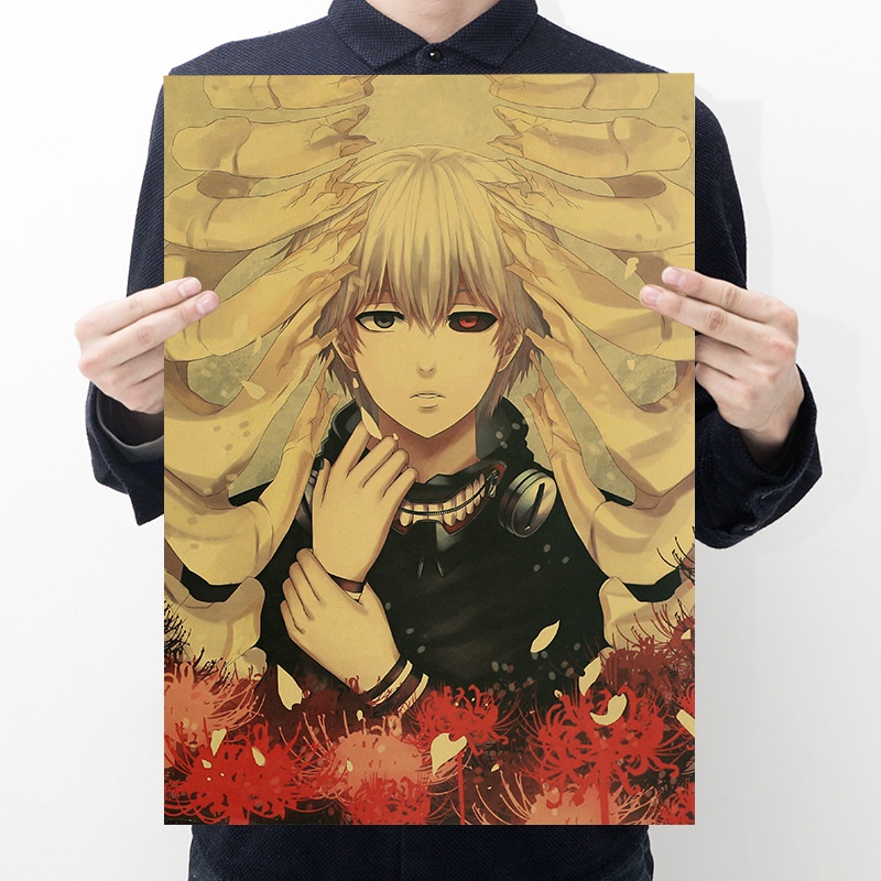 Poster Hoạt Hình Tokyo ghoul Kích Thước 50.5 * 35cm
