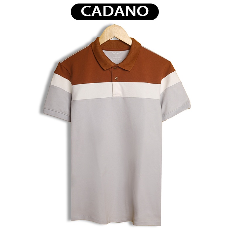 Áo thun polo nam, áo phông có cổ phối màu trẻ trung, chất liệu cotton cá sấu CAD010 ⚡