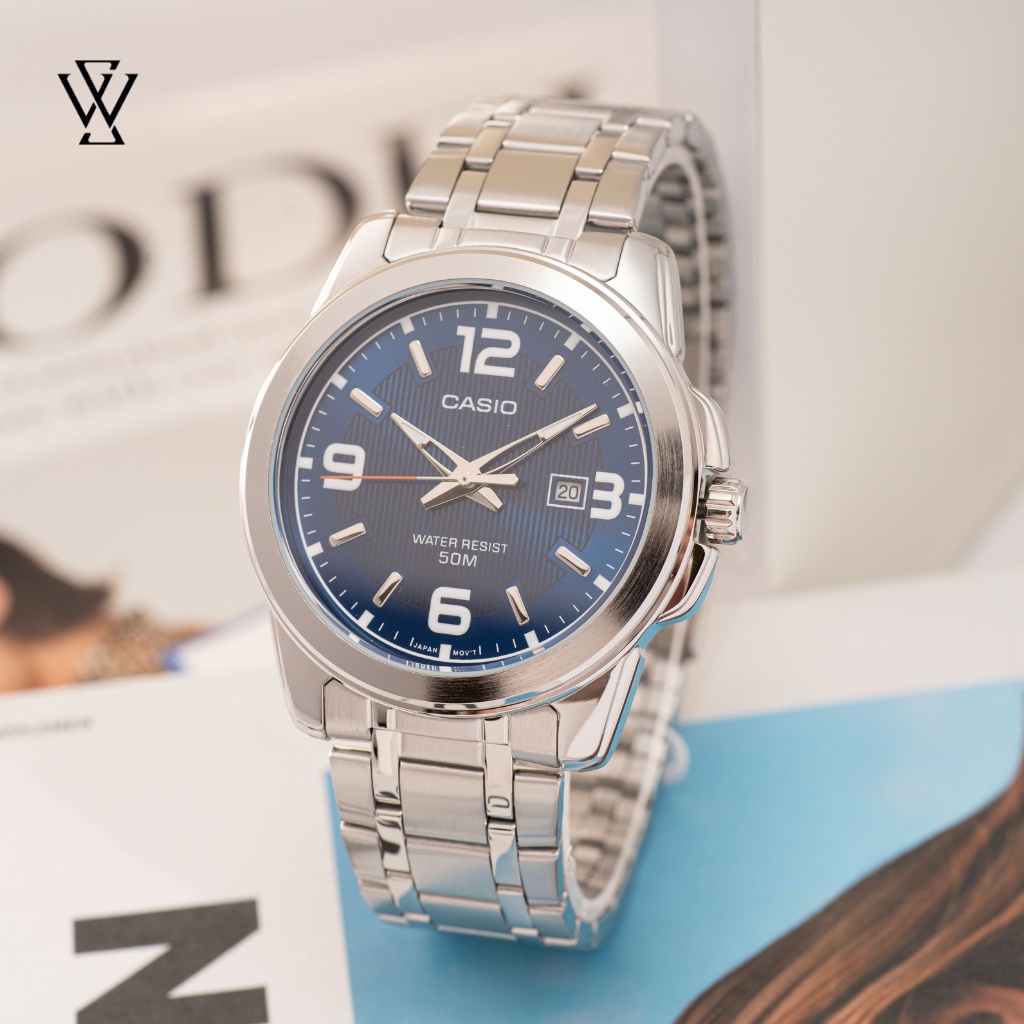 Đồng Hồ Quartz Nam Casio WATCHSTORE MTP-1314D-2AVDF Thiết Kế Kính Khoáng 42mm, Dây Kim Loại, Vỏ Thép Không Gỉ