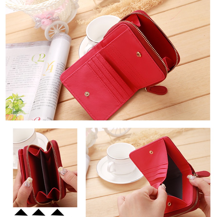 [Tặng chai nước hoa mini] Ví cầm tay nữ MINI Hàn Quốc Đủ Màu Siêu Đẹp KDR-V198 | BigBuy360 - bigbuy360.vn