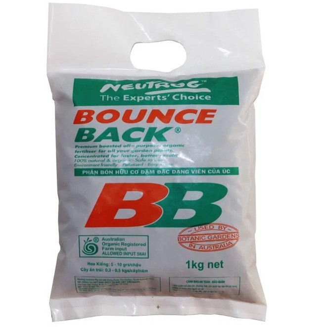 Xé lẻ 500gr Phân hữu cơ đậm đặc dạng viên Bounce Back của Úc