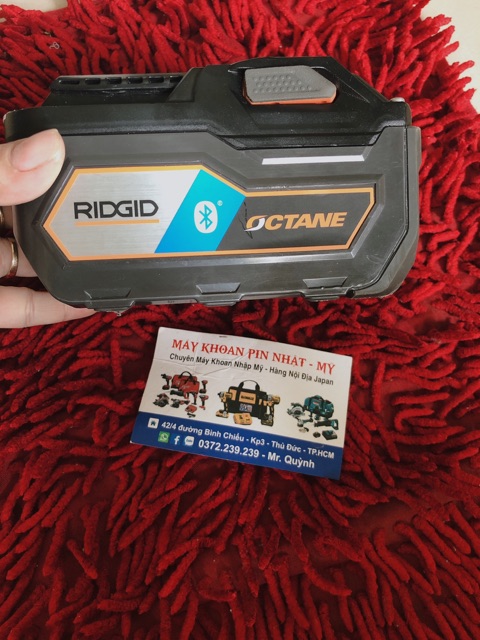 Pin octane Ridgid 9A hàng my 95-98%