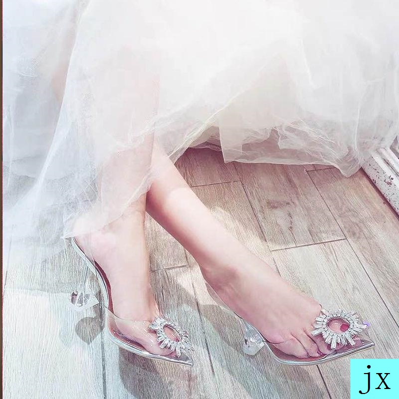 Giày sandal cao gót có cỡ lớn thời trang sành điệu dành cho nữ 4142