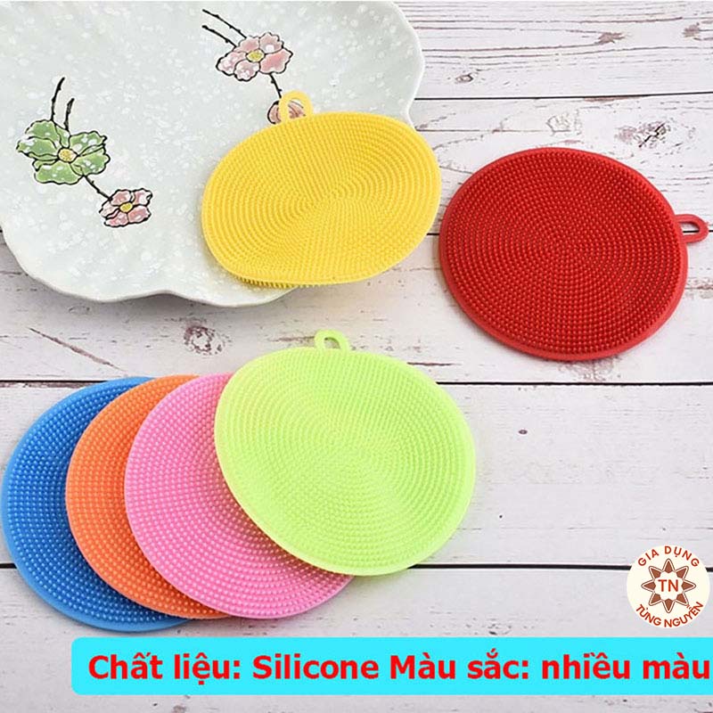 Miếng rửa chén bắt silicon đa năng có quai treo siêu biền [RỬA BÁT SILICON]