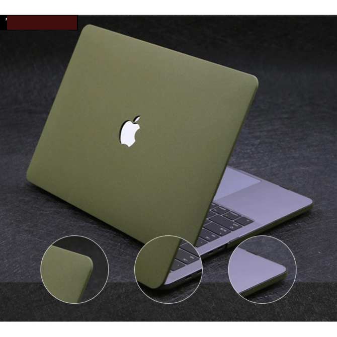 Ốp Macbook, case macbook đủ dòng màu xanh rêu