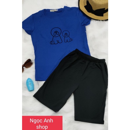 Bộ thun tay ngắn quần lửng