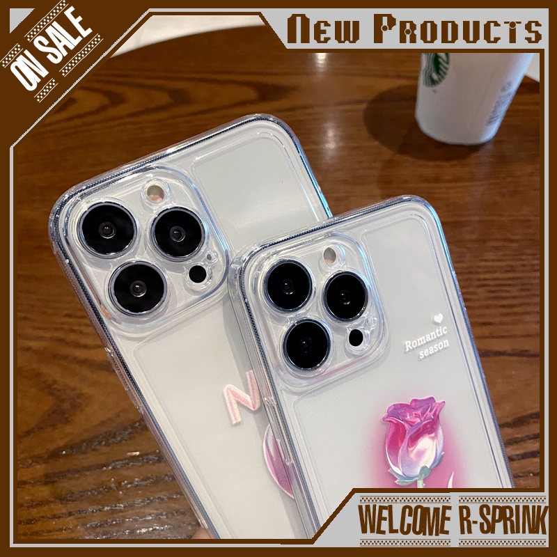 Ốp Điện Thoại Trong Suốt Hình Hoa Tulip Cho 6/7/8/plus/x/xs/xr/xsmax/11/11promax/12/12pro/12promax/13/13pro/13promax/14PRO