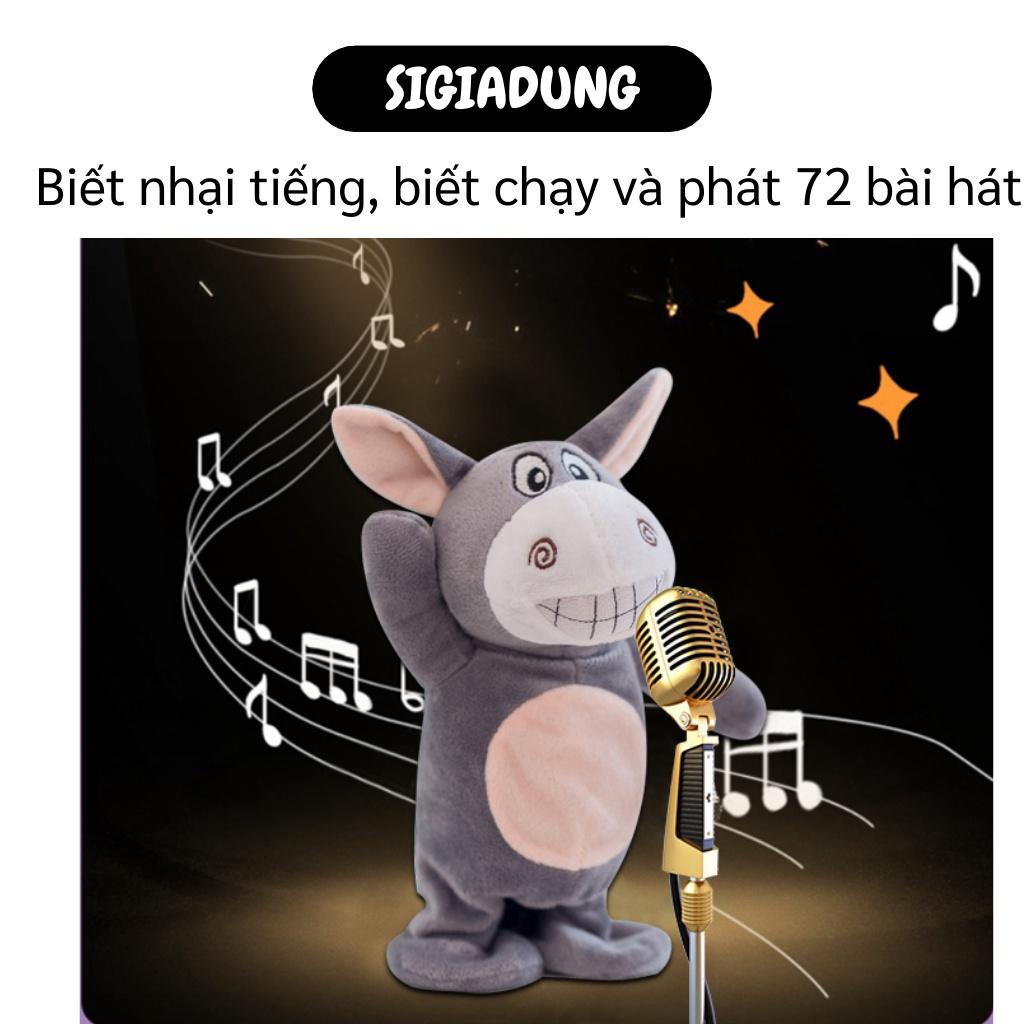 [SGD] Đồ Chơi Biết Nói - Thú Nhồi Bông Hình Con Lừa Biết Hát, Nói Nhạy Lại Tiếng 4628