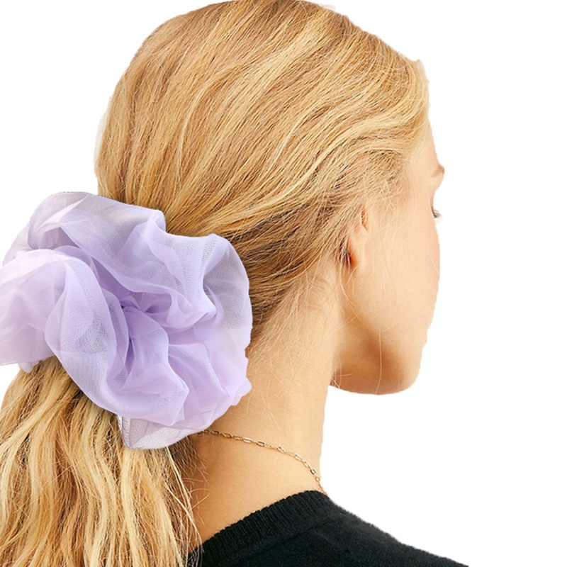 Dây Cột Tóc Scrunchies Co Giãn Thời Trang Cho Nữ