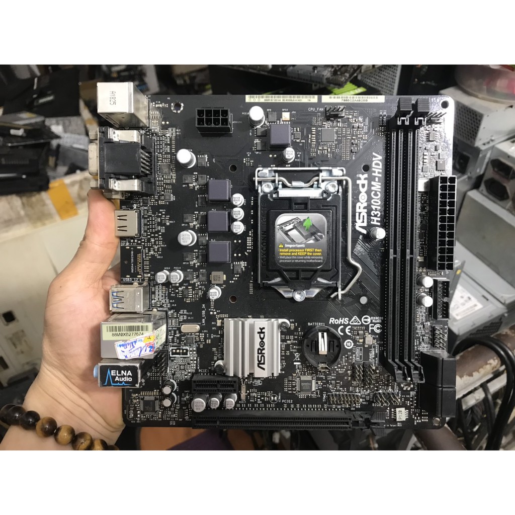 bo mạch chủ máy tính ASRock H310M HDV 2 khe ram ddr4 socket 1151 v2 mainboard Main PC H310 vĩnh xuân spc 9 2021