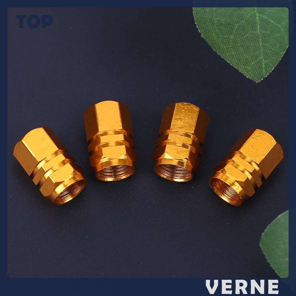 Bộ 4 nắp van khí bằng hợp kim nhôm dùng cho bánh xe hơi
