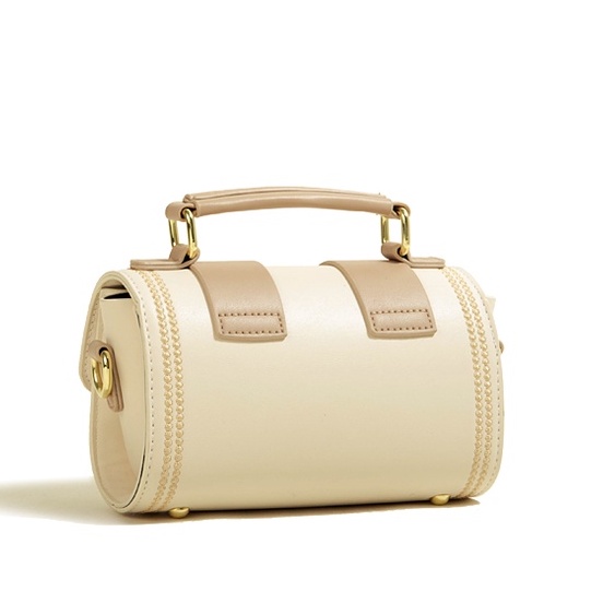 🌸Hàng Order🌸 Túi Xách Muzi&kai Chính Hãng Da Trơn Nắp Gập Gài Quai Đeo Kèm Móc Trang Trí Sang Chảnh Nữ Tính 🌸 Quảng Châu