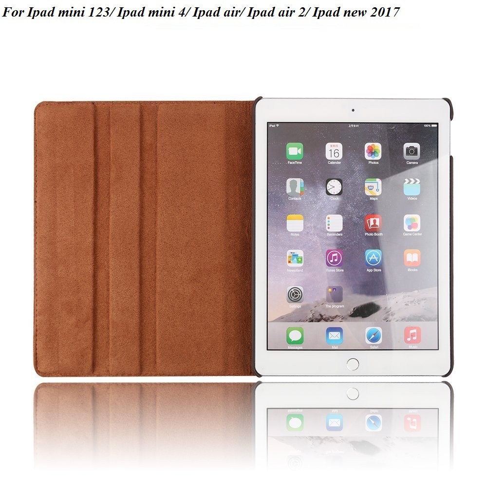 Bao da xoay 360 cho ipad mini 123/ipad mini 4/ipad air2/ipad 234/ipad air/ipad new2017 --Tặng kèm bút cảm ứng | BigBuy360 - bigbuy360.vn