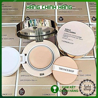 [HÀNG AUTH] PHẤN PHỦ SIÊU MỊN THE FACE SHOP HÀN QUỐC GOLD COLLAGEN SPF30PA+++ - HN