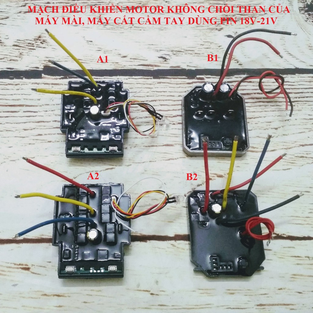 SV Mạch điều khiển động cơ không chổi than máy mài, cắt, đánh bóng dùng pin 18V