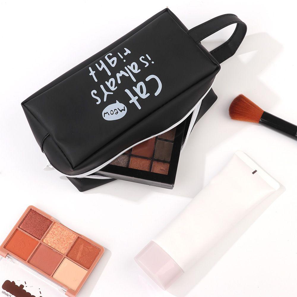 Túi Đựng Đồ Trang Điểm In Hình Mèo Dễ Thương MIHAN1