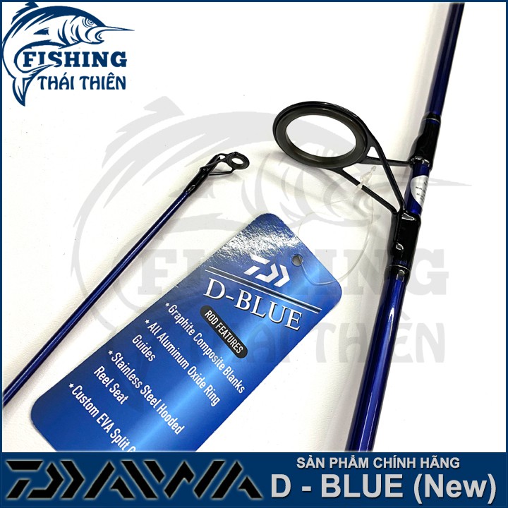 Cần câu cá Daiwa D-Blue Cần 2 khúc máy đứng 2m1, 2m4, 2m7, 3m0