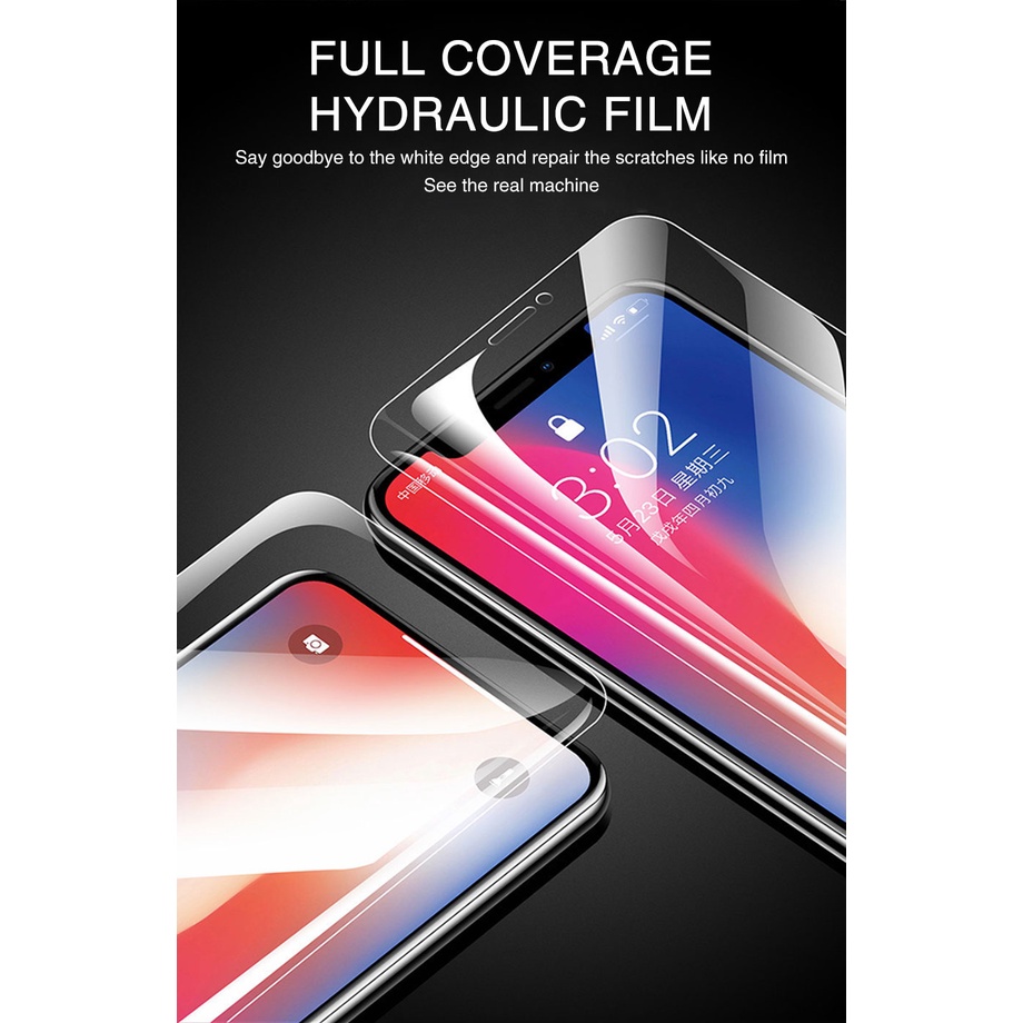 1 Kính Cường Lực Hydrogel Bảo Vệ Toàn Màn Hình Cho iPhone 14 14Plus 13 12 11 Pro Max X XS XR 7 8 Plus