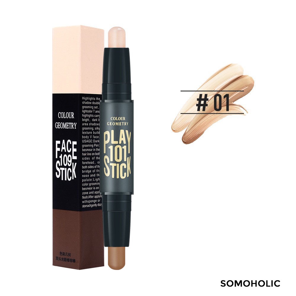 Bút tạo khối 2 đầu che khuyết điểm nhỏ gọn highlight Lameila Somoholic BTK1 | BigBuy360 - bigbuy360.vn