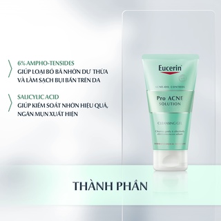 GEL RỬA MẶT GIẢM MỤN EUCERIN PRO-ACNE