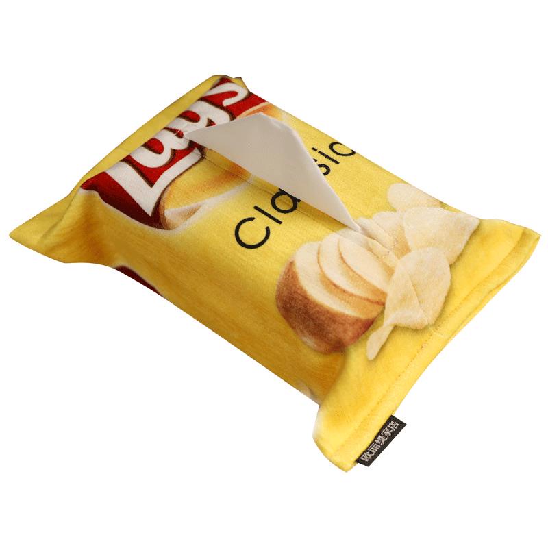 Vỏ bọc hộp khăn giấy bằng vải chenille phong cách Bắc Âu sáng tạo