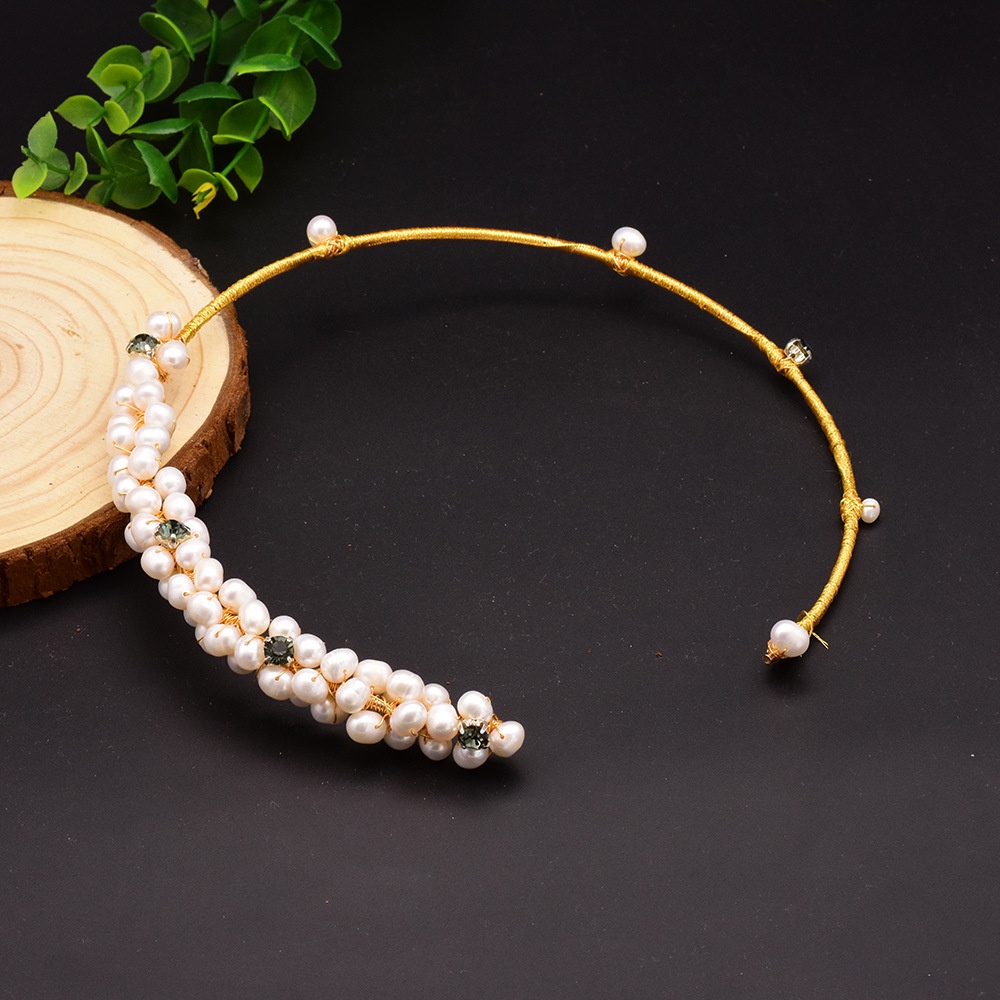 Vòng cổ baroque Ngọc Trai Tự Nhiên Thiết Kế Tối Giản Cho Nữ
