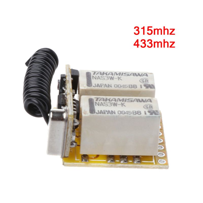 Công Tắc Mini Không Dây 433Mhz Cho Đồ Chơi Điều Khiển Từ Xa DC 3.7V - 12V