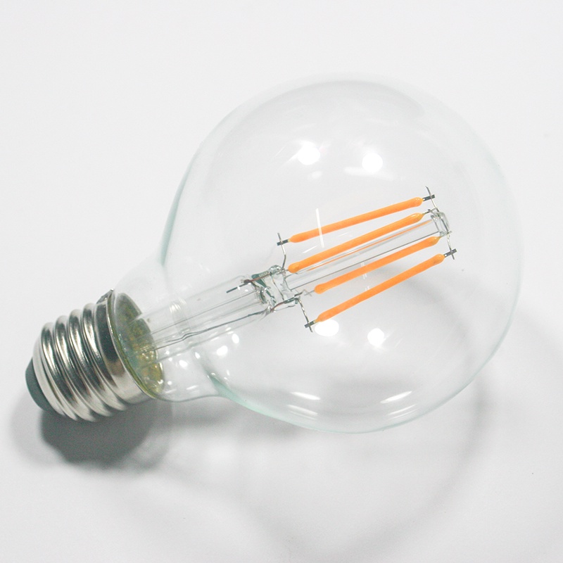 Bóng bulb tròn G80 LED dây tóc