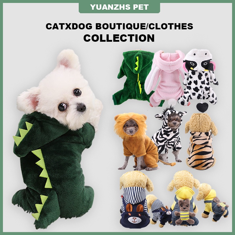 【Funny】Dinosaur Cos Pet Clothes cat costume dog and cat clothes puppy clothes dog costume  Four-legg