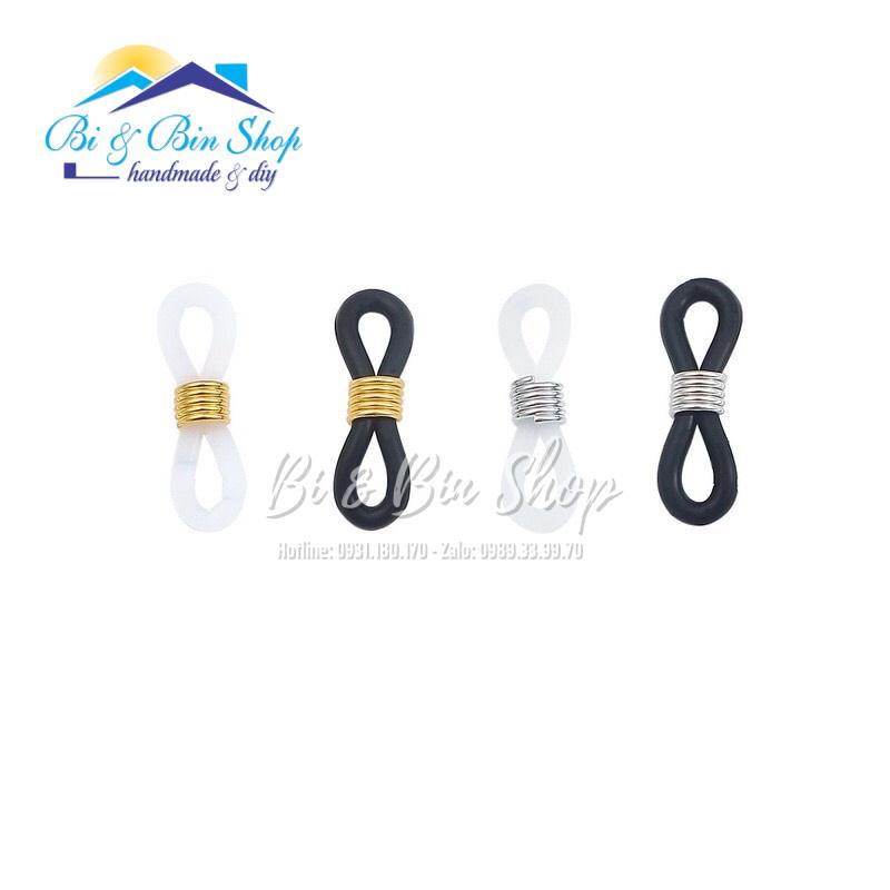 Sỉ 100 Cái Vòng Cao Su Dùng Làm Đầu Nối Dây Đeo Mắt Kính Thời Trang, Tiện Dụng