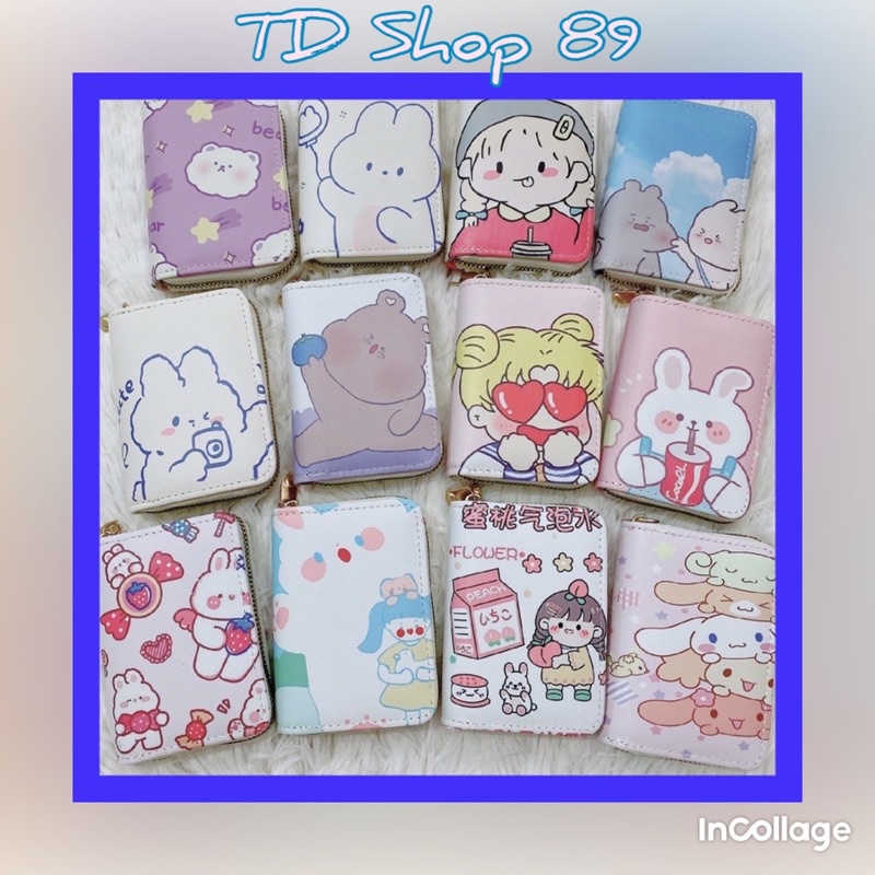 Ví Mini CuTe Dễ Thương Nhiều Mẫu 10 Ngăn Kéo Khoá