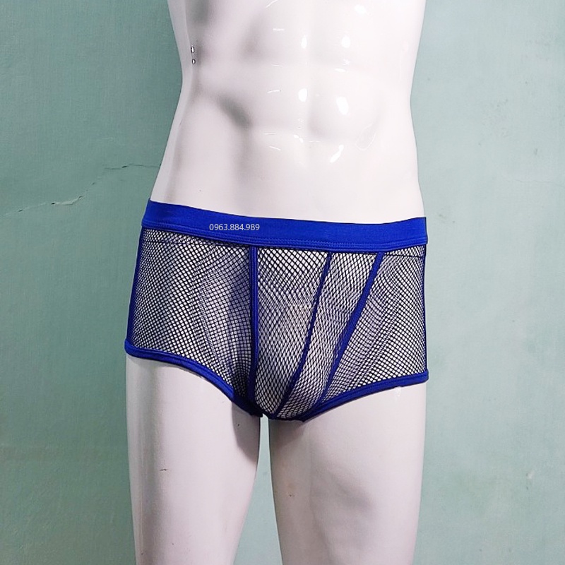Quần lót nam SX.06 dạng sịp đùi, nhiều màu chất lưới cho anh em - Ảnh, video shop làm- giao hàng không để tên