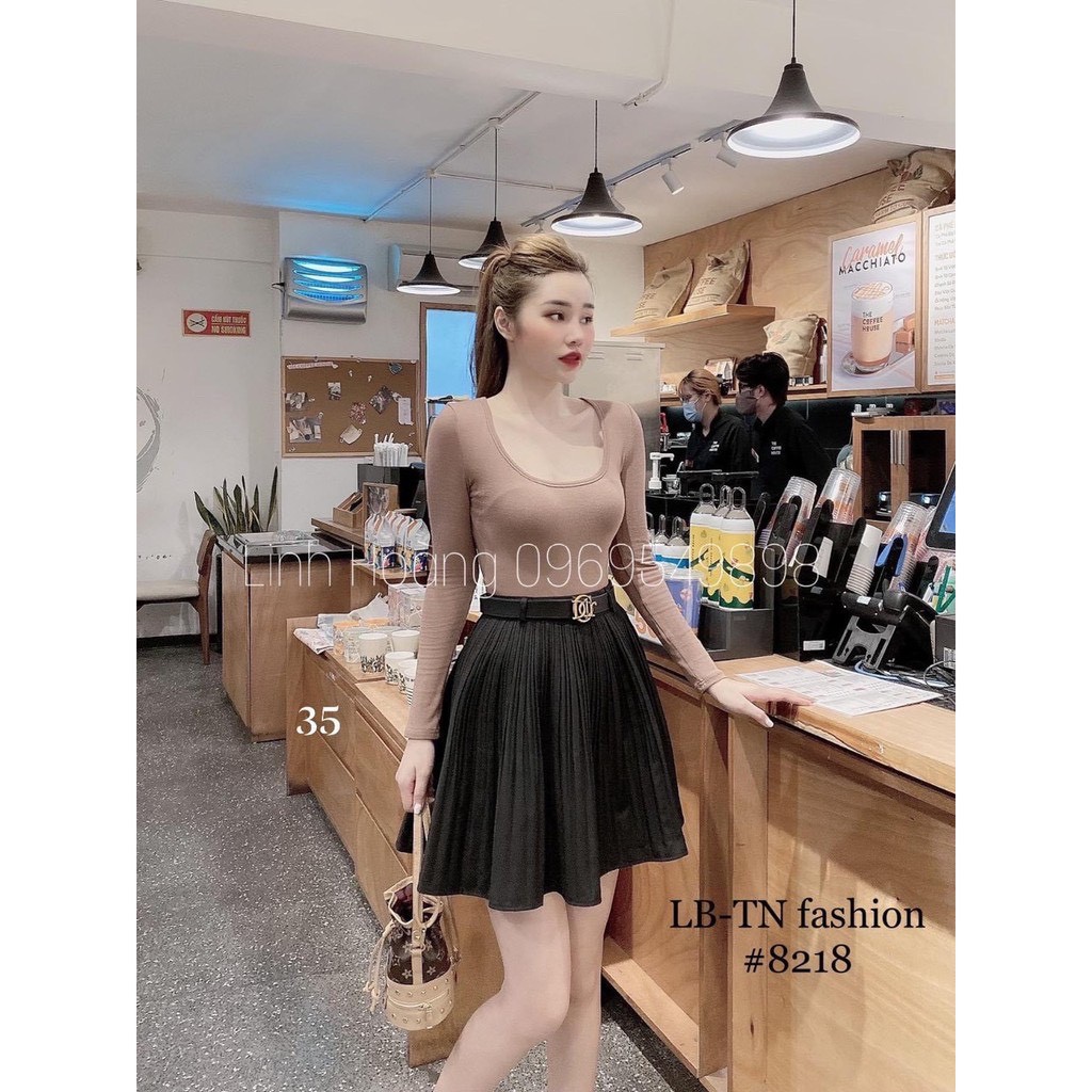 Chân Váy Xòe Xếp Ly Nhỏ 2 Màu Kèm Đai Cao Cấp Loại 1 Freeship, Chân Váy Xếp Ly Màu Đen Siêu Xinh Đi Chơi Sang Chảnh QC | BigBuy360 - bigbuy360.vn