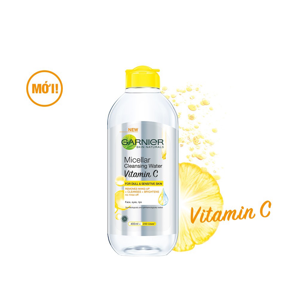 Nước làm sạch và tẩy trang cho mọi loại da Garnier Micellar Water 400ml