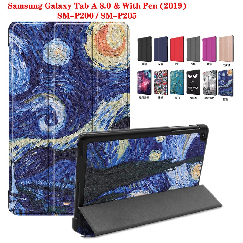Nắp gập từ tính cho Samsung Galaxy Tab A Tab A Plus kèm bút S Pen 8.0 inch SM-P200 SM-P205
