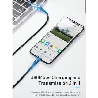Cáp sạc nhanh C to Lightning Baseus Cafule PD 18W ( Type-C to Lightning Power Delivery Quick Charge & Data Cable )