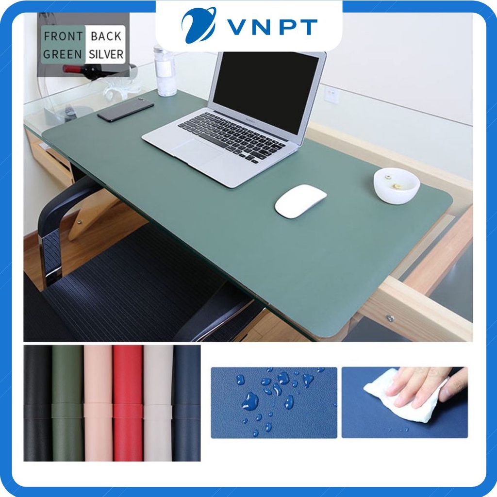 Thảm Da PU Trải Bàn Làm Việc DeskPad Size Lớn Kiêm Bàn Di Chuột Máy Tính Mouse Pad Cỡ Lớn Chống Nước