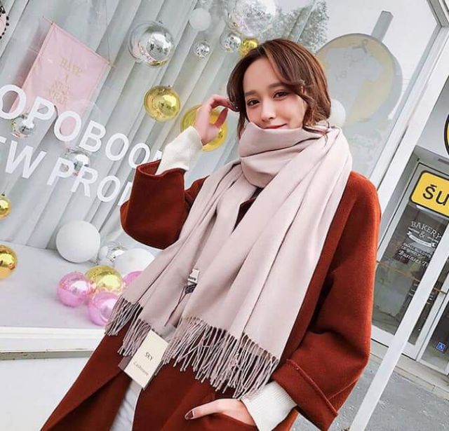 Khăn Cashmere trơn nhiều màu/Khăn choàng Thu Đông!!!!